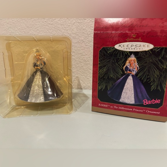 SOLDHallmark Holiday Barbie keepsake ornament, Barbie as The Millennium Princess - Picture 4 of 13